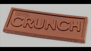 طريقه عمل لوح شوكولاته Crunch مقرمش [upl. by Illyes]