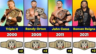 WWE Championship Reigns All Winners List From 19632024 [upl. by Tiffie882]