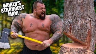 STRONGMAN Tries TIMBERSPORTS [upl. by Libnah979]