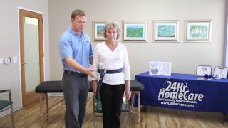 Physical Therapy Exercises for Seniors How to Properly Use a Gait Belt  24Hr HomeCare [upl. by Freed169]