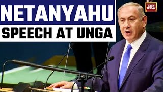 Netanyahu Speech LIVE United Nations LIVE  Israeli PM Netanyahu Speech  Netanyahu UN Address [upl. by Lerner]