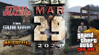 GTA Online Street Dealers Gun Van amp Shipwreck Locations March 29th 2024 [upl. by Akeem]