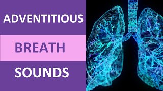 Adventitious Breath Sounds Nursing NCLEX  Adventitious Lung Sounds Audio [upl. by Lang648]