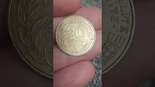 FRANCE 20 CENTIMES 1970 COIN VALUE  REVIEW [upl. by Nwahsor457]