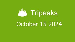 Microsoft Solitaire Collection  Tripeaks  October 15 2024 [upl. by Sandstrom]