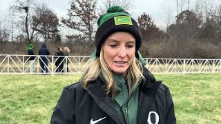 Shalane Flanagan talks Oregons title hopes after 5th place at NCAA XC 2024 [upl. by Anaeli]