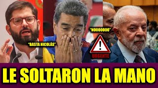 MADURO SE QUEDA SOLO BORIC Y LULA LE SOLTARON LA MANO Y ROMPEN CON EL REGIMEN CHAVISTA [upl. by Yurik562]