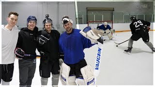 REAL LIFE HOCKEY SHOOTOUT CHALLENGE [upl. by Kennie793]