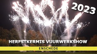 Vuurwerkshow Enschede 2023 Herfstkermis  Halloweenkermis [upl. by Aw481]