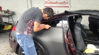 Tutorial Cómo Poner Vinil en un Automóvil Nissan 350Z [upl. by Bronny]