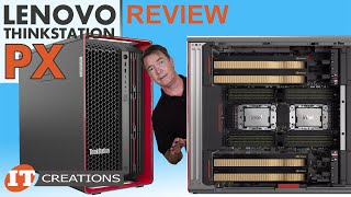 Dual 4th gen Intel SP Lenovo ThinkStation PX REVIEW  IT Creations [upl. by Aztilay]