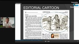 EDITORIAL CARTOONING  Campus Journalism [upl. by Adialeda]