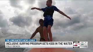 VIDEO Surfers Healing camp allows those with autism to catch waves on Folly Beach [upl. by Aisa]