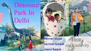 Dinosaur park delhi  Adventure island rohini  metro walk rohini park in delhi kids park in delhi [upl. by Savart]