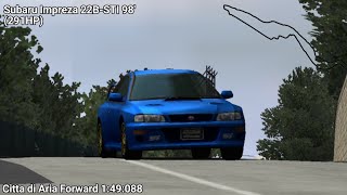 Gran Turismo PSP Citta di Aria Forward 149088  Subaru Impreza 22BSTI 98 [upl. by Aihsia]