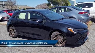 2024 Toyota Corolla Hatchback Nightshade 5D Hatchback Redwood City San Carlos San Mateo Palo Alto [upl. by Llertnov]