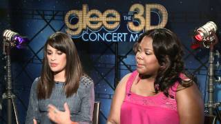 Celebscom Original Interview Glees Lea Michele amp Amber Riley [upl. by Eveneg]