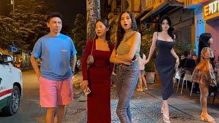 Vietnam Nightlife Ho Chi Minh City  Saigon 2024 Night walking tour [upl. by Aleafar]