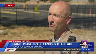 First update from officials on plane crash in Utah Lake [upl. by Siugram]