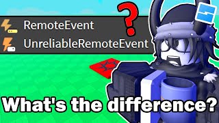 Explaining Robloxs NEW UnreliableRemoteEvents Roblox Studio [upl. by Esaertal]