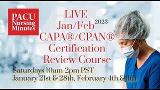 Live CAPA®CPAN® Certification Review Course JanFeb Session ON SALE NOW [upl. by Llessur]