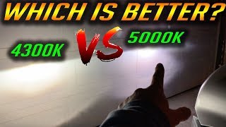 4300k vs 5000k HID KIT BULB COMPARISON [upl. by Colyer]