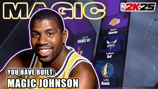 Best PRIME MAGIC JOHNSON BUILD in NBA 2K25 [upl. by Necyrb]