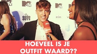 HOEVEEL IS JE OUTFIT WAARD MET BOEF LIL KLEINE MONICA GEUZE EN MEER MTV EMA AMSTERDAM [upl. by Yarised]