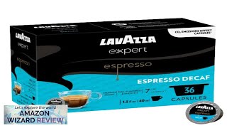 Lavazza Expert Espresso Decaf Coffee Capsules Fullbodied Medium Roast Arabica Robusta Review [upl. by Ciro431]