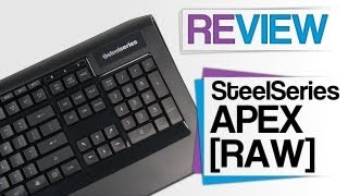 SteelSeries APEX RAW Gaming Tastatur Test  deutsch  german [upl. by Garnes]