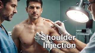 Subacromial injection Real Footage [upl. by Agneta461]