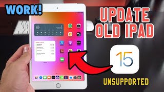 How to Update Old iPad to iPadOS 15  Install iOS 15 Unsupported iPad [upl. by Mimajneb]