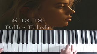 Billie Eilish  61818 Piano Tutorial XXXTentacion Tribute [upl. by Llekim]