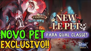 Novo Pet Vampiro no Ragnarok Origin Cura e DPS Insano [upl. by Ennahgem205]