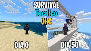 Survival Técnico Minecraft Bedrock UHC Dia 53 [upl. by Nohshan]