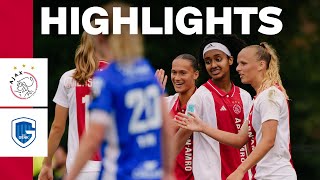 Solid win in Amsterdam ✊  Highlights Ajax Vrouwen  KRC Genk  Friendly [upl. by Schofield]