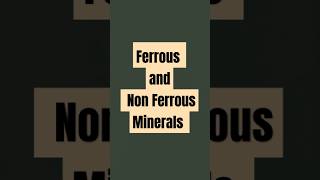 Ferrous and Non Ferrous Minerals class 10 Geography [upl. by Ainotna448]