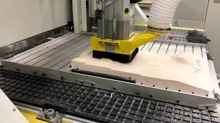 Techno CNC Routing a Topo Map from PBLT20 Precision Board HDU [upl. by Maxima629]