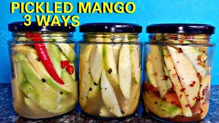 3 WAYS ON HOW TO MAKE THE BEST PICKLED MANGOS PANG NEGOSYO RECIPE [upl. by Isola]