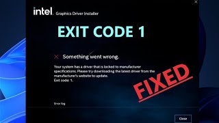 FIXED  intel driver error  Your system has a driver that is locked to manufacturer specifications [upl. by Clarke994]