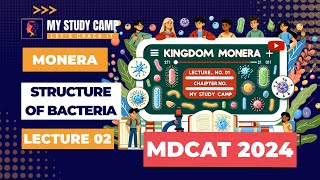 Kingdom Monera  LectureNo 02  ChapterNo4  BIOLOGY  MDCAT 2024  MY STUDY CAMP [upl. by Demy]