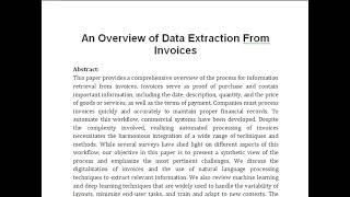 An Overview of Data Extraction From Invoices [upl. by Artsa]