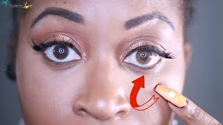 WATCH ME PUT ON FRESHLOOK HAZEL COLORBLENDS CONTACT LENSES🔥 [upl. by Animrelliug]