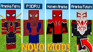 NOVO MOD DO HOMEM ARANHA NO MINECRAFT ‹‹ P3DRU ›› [upl. by Eilasor]