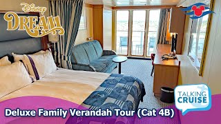 Disney Dream  Deluxe Family Oceanview with Verandah Tour Cat 4B [upl. by Endo]