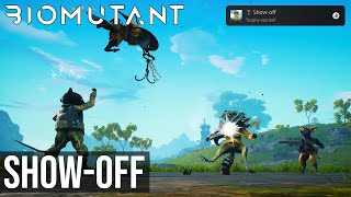 ShowOff Trophy  Achievement Defeat Enemies Using 3 Different Tribe Weapons  Biomutant [upl. by Ayanet589]