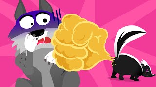 Stinky Skunk Fart 2  Fun Animal Song  Nursery Rhymes amp Kids Songs [upl. by Carlie]