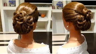 💕 Свадебные прически 💕 Прическа на выпускной💕 Лилия Эргашева 💕 Wedding prom hairstyle💕Плетение [upl. by Gustavus570]