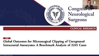 Journal Club Podcast Global Outcomes for Microsurgical Clipping of Unruptured Intracranial Aneurysm [upl. by Amehsyt]