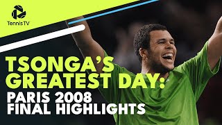 JoWilfried Tsongas Greatest Day Paris 2008 Final Highlights [upl. by Aliakim]